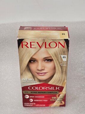 Revlon Colorsilk Permanent Hair Color 05 Ultra Light Ash Blonde Ammonia-Free